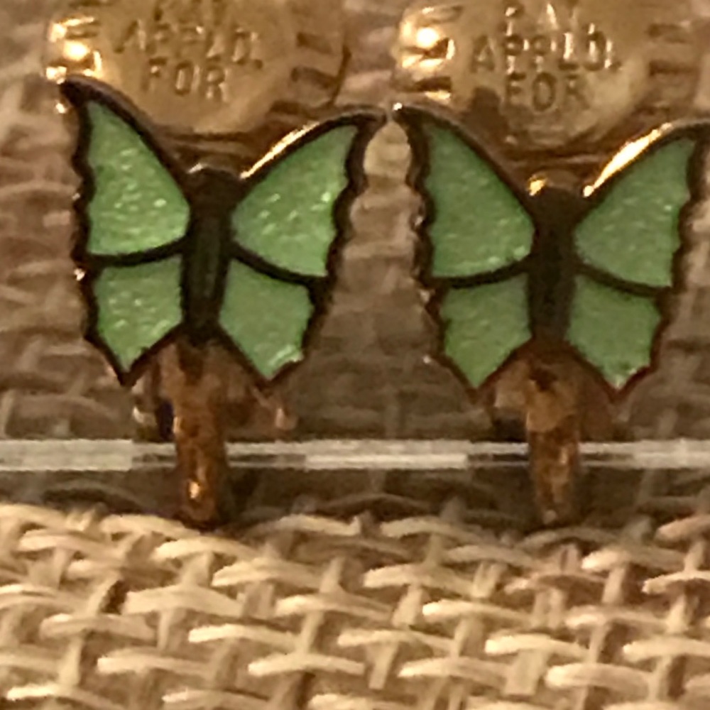 Vintage Butterfly Earrings